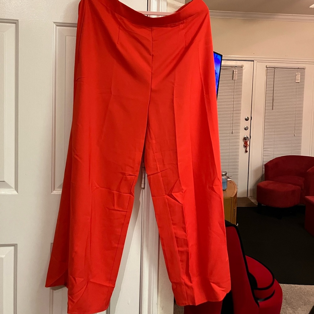 Elegant Red Women's Pants
